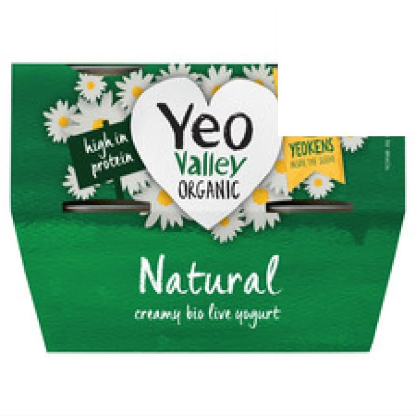 Yeo Valley Natural Yoghurt 4X120gr x 5 Pack