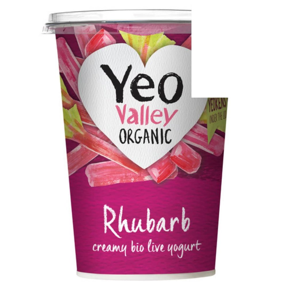 Yeo Valley Rhubarb Yoghurt 450gr x 5 Pack