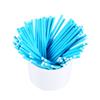 Alvinlite 100 PCS Lollipop Sticks, Safe Paper for Cake Pop, Candy, Sucker, Party Treat, Lollipop, Cake Topper, Chocolate and Cookie (Blue) view 1