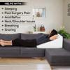 ComfyWise Wedge Pillow Orthopedic Foam Made in UK Back Support Reading Pillows for Bed Back Pain Leg Elevation Acid Reflux Removable & Washable Cover view 3