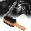 Double Sided Beard Brush, Imitation Bristles Brush with Rubber Wood Handle Eradicate Beard Itch Soften Hair Promote Stronger, Faster Growth for Men view 4