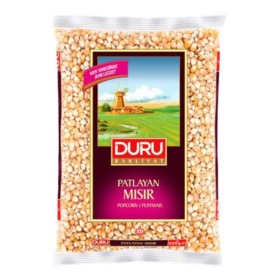 Duru Popcorn 1kg x 10 Pack | Premium Whole Corn Kernels | Extra Large Popping Corn | Ideal for Home, Cinema Style Popcorn & Catering | Bulk Value Pack