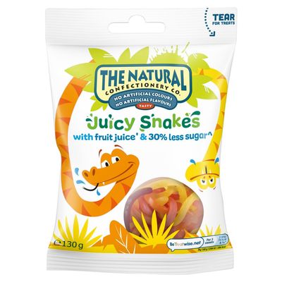 The Natural Confectionery Co. Juicy Snakes, 130 g