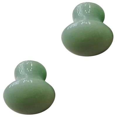 FRCOLOR 2pcs Spa Energy round Massage Stone Mushroom Head for Face and Scalp Massage for Home Spa Relaxation