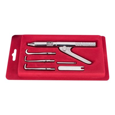 Stainless Steel Automatic Crown Remover, Automatic Dental Crown Remover with Five Accessories,Automatic Dental Crown Remover Gun Surgical Instruments Tools