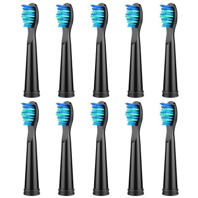 10 Pack Toothbrush Heads Compatible for Fairywill, Replacement Toothbrush Heads for Fairywill FW507/508/551/515/917/959/2011/D1/D3/D7/ D8,Moderately Soft Bristles Brush