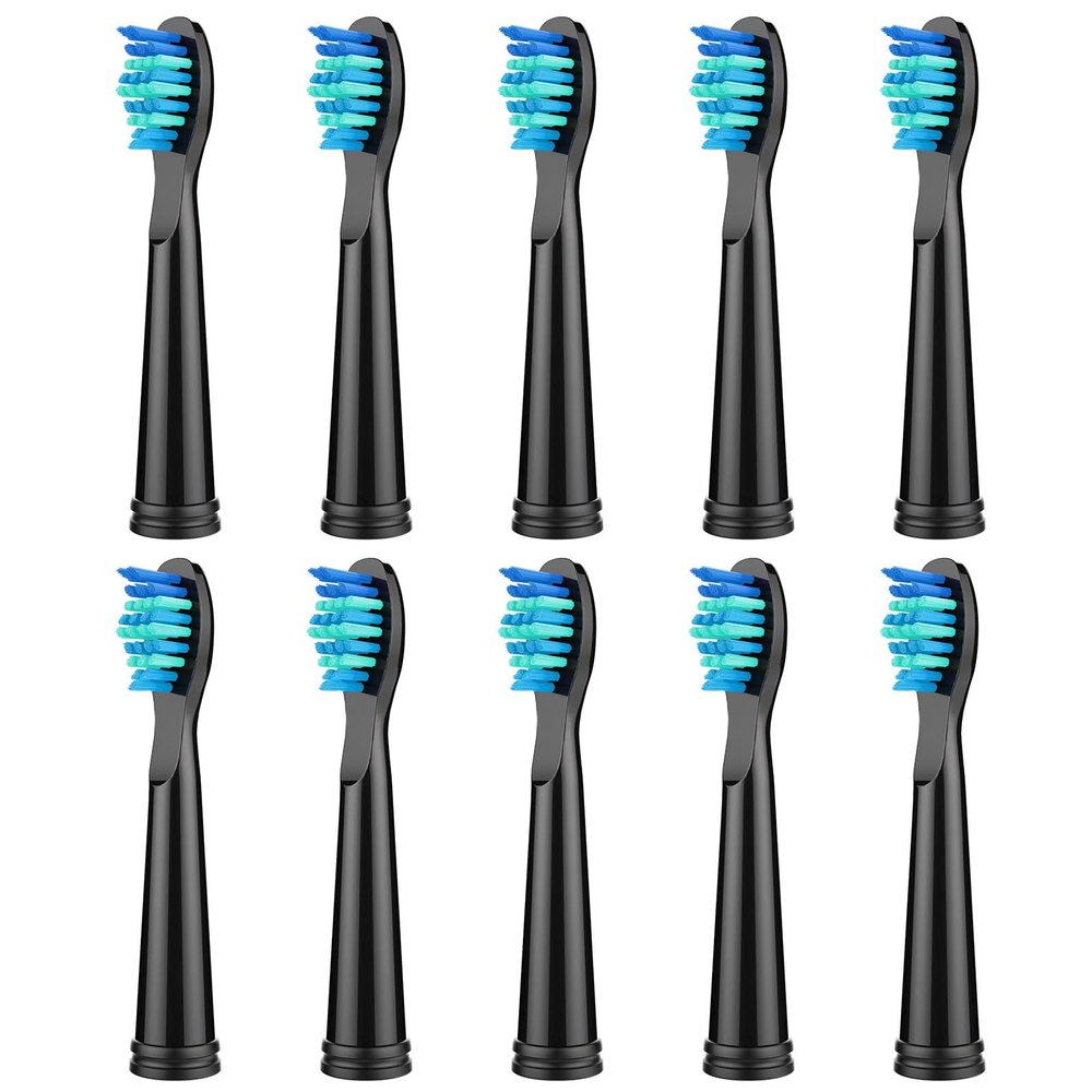 10 Pack Toothbrush Heads Compatible for Fairywill, Replacement Toothbrush Heads for Fairywill FW507/508/551/515/917/959/2011/D1/D3/D7/ D8,Moderately Soft Bristles Brush