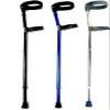 ZEIA3 Medical Elbow Crutch Folding Aluminum Walking Stick Lightweight Height Adjustable Telescopic Forearm Crutch Ergonomic Cuff for Women Men, Blue view 2