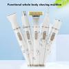5 in 1 Women Electric Shaver Low Painless Body Hair Removal Noise Body Depilator Womens Razors Set for Face Nose Hair Eyebrows Whole Body view 3