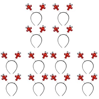 Abaodam 12pcs Adorable Crayfish Hair Accessory for Girls Boys and Girls Crayfish Headband Cute Hair Decoration for Performance Costume Party