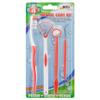 3 X 4PC Dental Care KIT Toothbrush Tongue Cleaner Mirror Tooth Pick Brush Clean view 1