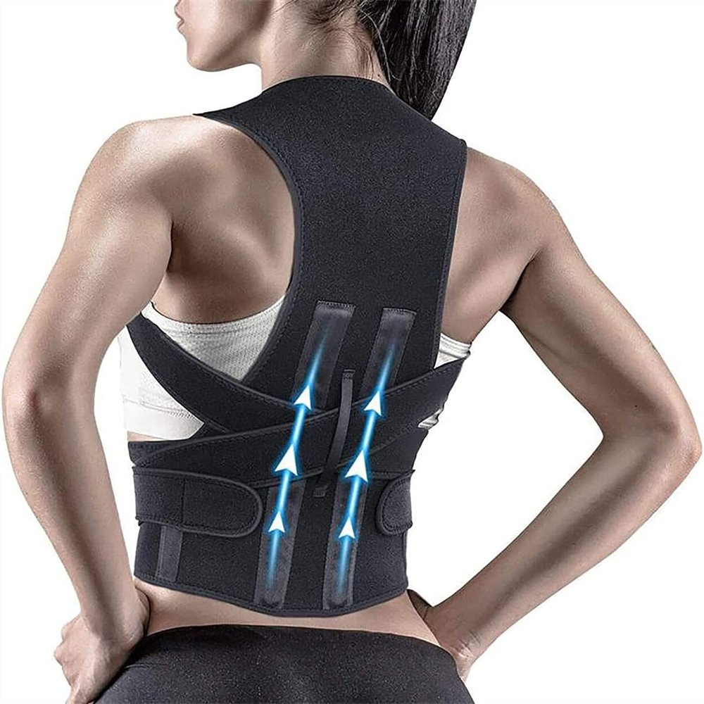 FANFENG Back Brace Posture Corrector Adjustable Back Shoulder Posture Corrector Spine Back Straightener Upper Back Support Brace (Size : XL/X-Large)