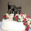 2022 Congrats Name Graduation Themed Cake Toppers 2022 Silhouette Girl Boy College University Graduate Cake Decorations Customized Congrats Grad 2022 Graduation Gifts For Student Classmate 6in view 3
