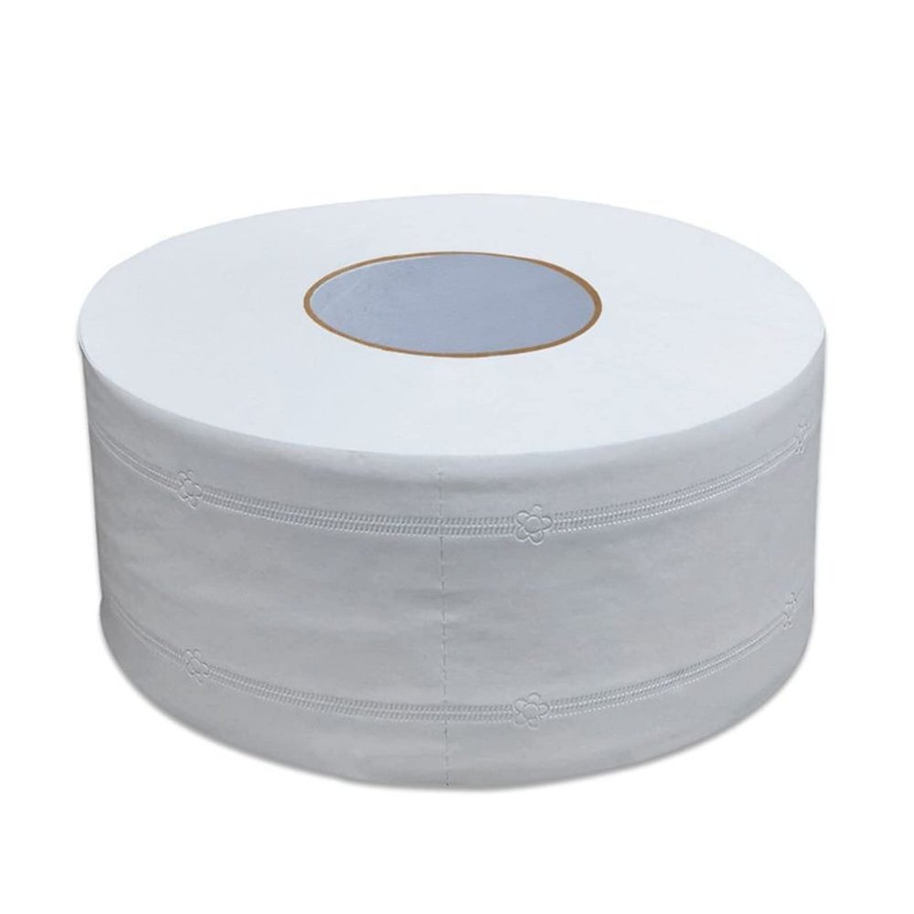 21x9cm Extra Thick 4 Ply Large Toilet Paper Large Bath Tissue Floral Embossed Hand Towel (Color : White)