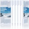 40Pcs Disposable Crevice Cleaning Brushes for Small Spaces, Detail Gaps Scrub Cleaner Brush Set for Toilet Bowl Corner, Groove Household Cleaning Tool for Window Track, Blind, Door, Vent Fan, Stove view 1