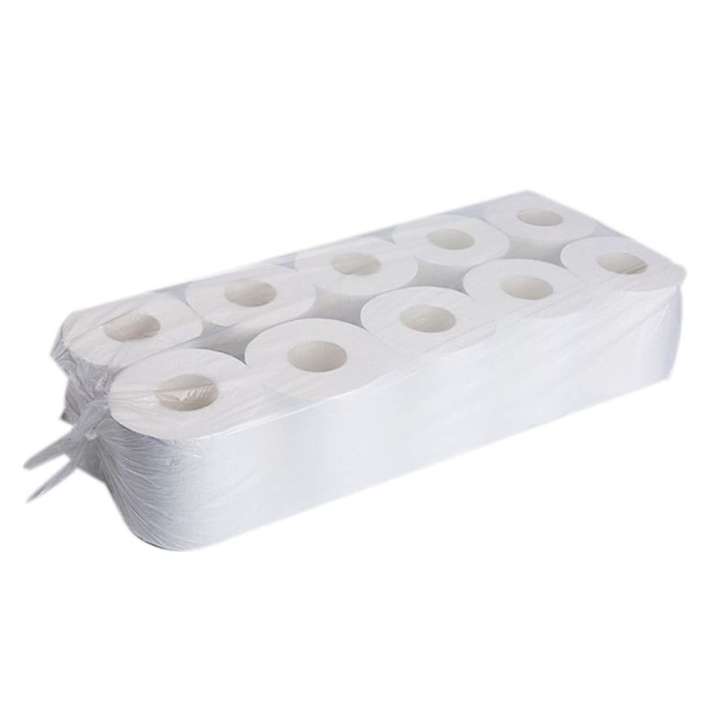 VSOLS 10 Rolls Family Toilet Paper Ultra Soft Pulp 3-Layers Thickened Toughness Strength Gentle Soft Bath Tissue (Color : White)