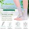 2 Pairs Compress Bamboo Foot Sleeves,Anti Fatigue Sleeping Open Toe Bamboo Compression Socks,Soothe Socks for Neuropathy Pain Relief (Black) view 2