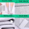 2 Pairs Compress Bamboo Foot Sleeves,Anti Fatigue Sleeping Open Toe Bamboo Compression Socks,Soothe Socks for Neuropathy Pain Relief (Black) view 4