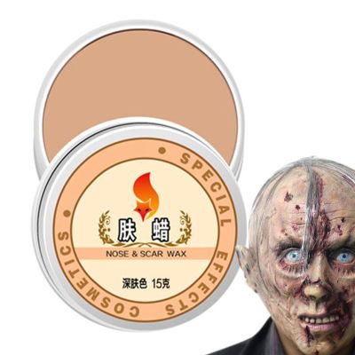 Jimtuze Halloween Scar Wax,Modeling Scar Wax - No Irritation Halloween Skin Tone Face Nose Cosmetic Modeling Scar Wax Skin-Friendly For Fake Wound