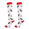 Christmas Compression Socks for Women & Men (3 Pairs) 20-30 mmHg Knee High Long Tube Stockings for Running, Nursing, Hiking, Travel, Flight view 3