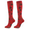 Christmas Compression Socks for Women & Men (3 Pairs) 20-30 mmHg Knee High Long Tube Stockings for Running, Nursing, Hiking, Travel, Flight view 4