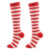 Christmas Compression Socks for Women & Men (3 Pairs) 20-30 mmHg Knee High Long Tube Stockings for Running, Nursing, Hiking, Travel, Flight view 4