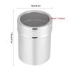 2Pcs Flour Sugar Salt Shaker, Stainless Steel Powder Shakers Sugar Shaker with Lid Mesh Powder Shaker Cinnamon Cocoa Shaker for Coffee Bar Mesh Shaker view 3