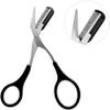 2PCS Eyebrow Trimmer Comb Eyelash Hair Scissors Cutter Shaper Beauty Tool Eyebrow Eyelash Hair Removal Shaper Shaping Tool Makeup Beauty Accessories for Men and Women view 2