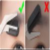 2PCS Eyebrow Trimmer Comb Eyelash Hair Scissors Cutter Shaper Beauty Tool Eyebrow Eyelash Hair Removal Shaper Shaping Tool Makeup Beauty Accessories for Men and Women view 3