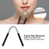 Facial Hair Remover Spring Threader Removal Epilator,Face hair removal device Stainless Steel Beauty Spring Threading Tool Eyebrow Face Epilator Effective Epilator Kit for Upper(Black) view 2