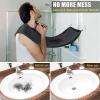 Beard Bib Apron,Beard hair catcher for men shaving and trimming, Black, 120cm*80cm view 2