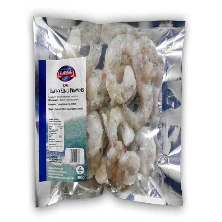 Chapman's Raw Jumbo King Prawns 300g