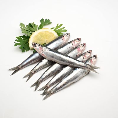 Fresh Anchovies 6kg (10%)  Premium Whole Anchovies, Wild-Caught, Ideal for Frying, Marinating & Mediterranean Dishes