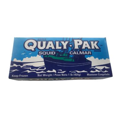 Qualy Pak Squid Calmar 454g x 2 Pack  Premium Frozen Whole Squid
