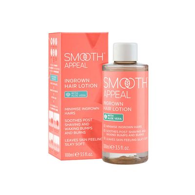 Smooth Appeal Ingrown Hair Lotion - Professional Ingrown Hair Treatment, Gentle Exfoliator that Soothes Skin Pre & Post Hair Removal from Shaving or Waxing, Vegan Skincare, 100ml