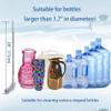 2 Pack 28" Long Bottle Brush, 3 & 5 Gallon Bottle Cleaner Brush, Nylon Bristles and Stainless Steel Handle Bendable Replaceable Brush Head Bottle Cleaning Brush view 3