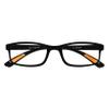 Amazotti Milano Black Trendy Reading Glasses +1.25 Stylish Glasses for Men & Women | Lightweight, Durable, Flexible Eye Glasses for Reading, Computer, and Screen Use view 1