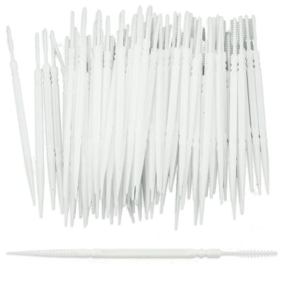 LAMXD 100PCS Interdental Brushes Tooth Cleaning Tool Interdental Brushes,Tooth Floss Picks Dental Picks Interdental Brush Toothpick Dental Brushes Teeth Brush Picks for Braces Oral Cleaning