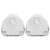 kwmobile 2X Razor Holder with Suction Cup - Self-Adhesive Shaver Wall Mount - Bathroom Organizer for Glass and Tiles - Transparent view 3