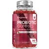 Probiotic Gummies with Prebiotics - 5 Billion CFU - 45 Days Supply - 90 Vegan Gummies - Natural Strawberry & Vanilla Flavour - Spore-Forming Bacillus Coagulans Strain & Prebiotic Fibre Inulin view 1
