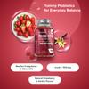 Probiotic Gummies with Prebiotics - 5 Billion CFU - 45 Days Supply - 90 Vegan Gummies - Natural Strawberry & Vanilla Flavour - Spore-Forming Bacillus Coagulans Strain & Prebiotic Fibre Inulin view 2