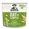Quaker Oat So Simple Apple & Blueberry Porridge 57gr x 15 pack view 1