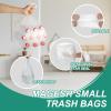 4 Gallon Small Trash Bags, Magesh 4 Gallon Trash Bag Strong, Leakage-Free, Small Garbage Bags 4 Gallon Unscented Thick for Bathroom, Office, Kitchen Small Trash Can, 15L, 105 Bags, Clear view 2
