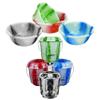 1 x 10 Plastic Tie Dye Basin Dish Washing Up Bowl Mixing Bowl and 1 x 3L Litre Plastic Tie Dye Multipurpose Bucket with Lid and Carry Metal Handle for Food Storage Kitchen Pantry (Random Colours) view 1
