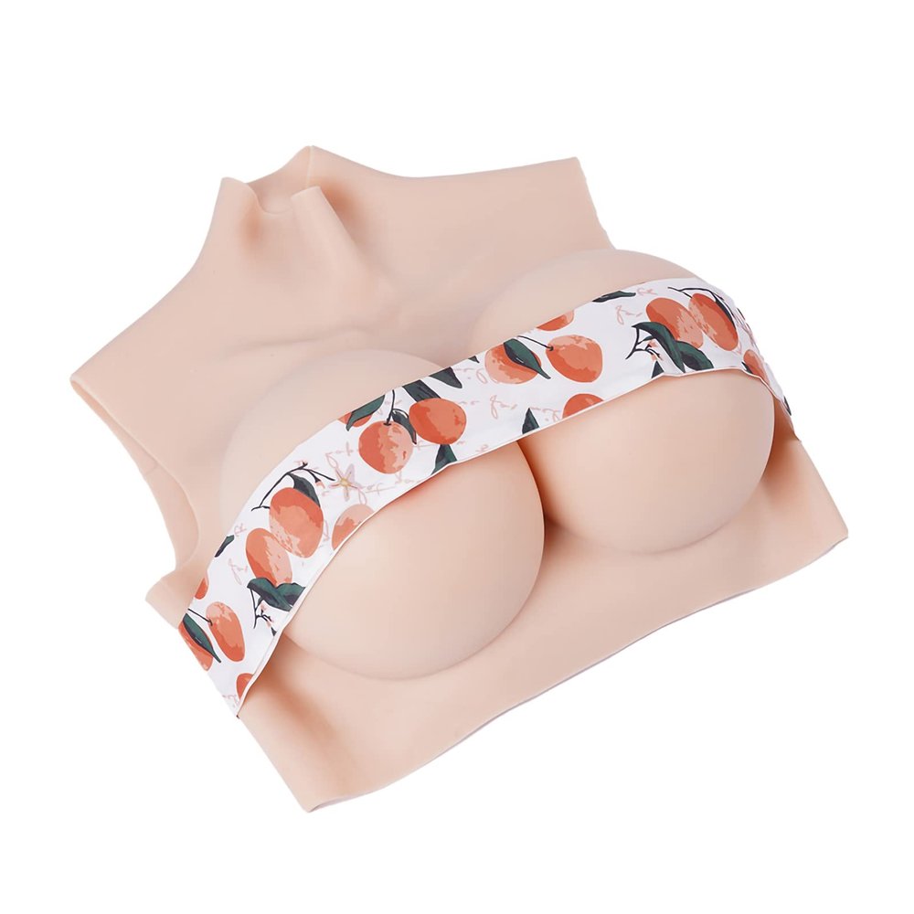 TDHLW Realistic Fake in Artificial Silicone Breast Form Breast B H Cup Men Crossdresser,Silicone Breasts,Breast Forms Breast Prosthesis,Skin Soft Silicone,white,E cup