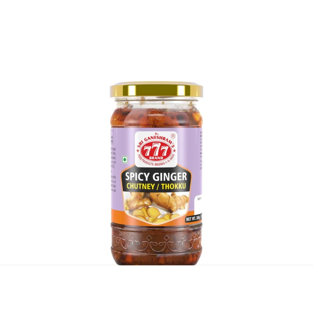 777 Spicy Ginger Chutney / Thokku 300gr x 10 Pack