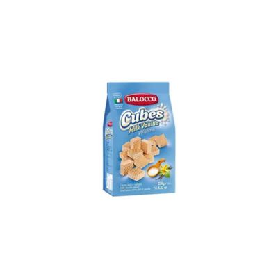 Balocco Wafer Cubes - Vanilla 250g x 15 pack