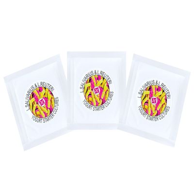 Starter Cultures for Homemade Preparation of L.Salivarius and L.Reuteri Yogurt (Pack of 3 sachets)