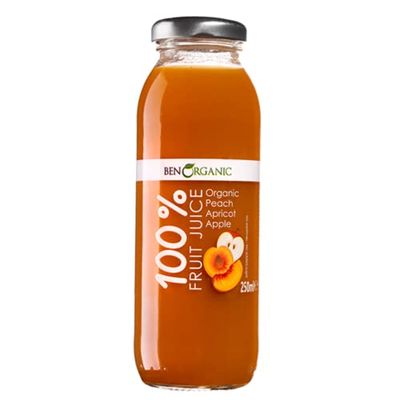 BenOrganic 100% Apricot, Peach & Apple Juice 250ml x 10 pack