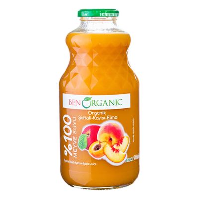 BenOrganic 100% Apricot, Peach & Apple Juice 946ml x 5 pack
